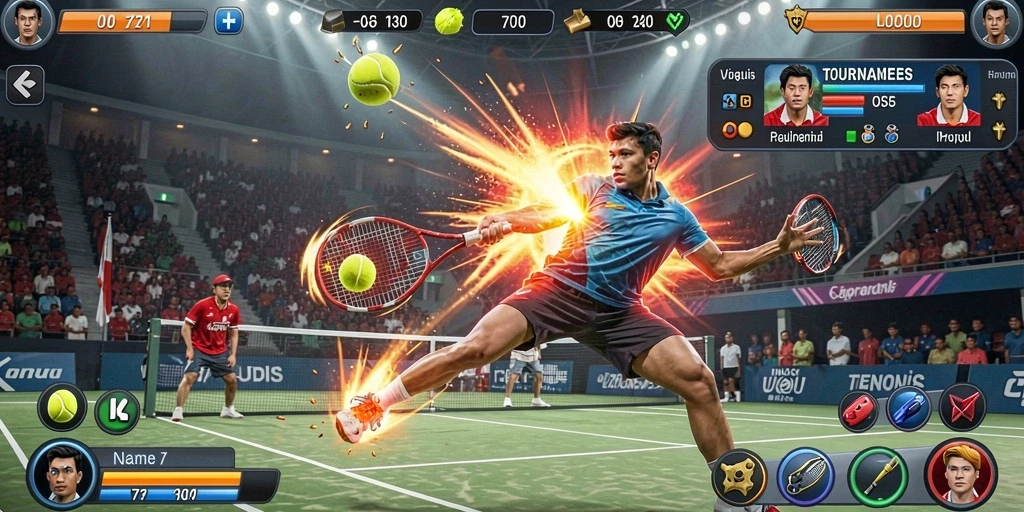 interwin - Tangkapan layar kedua menampilkan mode multiplayer yang kompetitif.